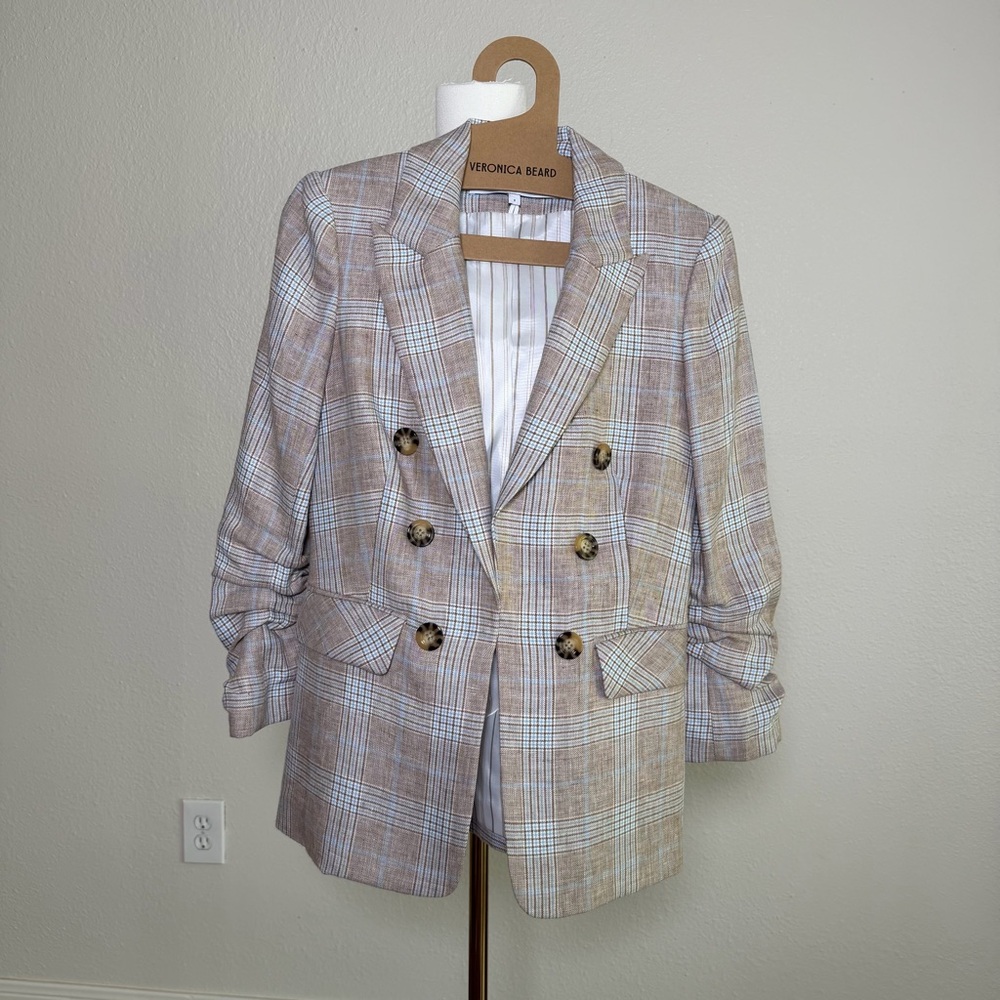 Veronica Beard Beacon Dickey Linen Blazer (Size 2) - Picture 3 of 12